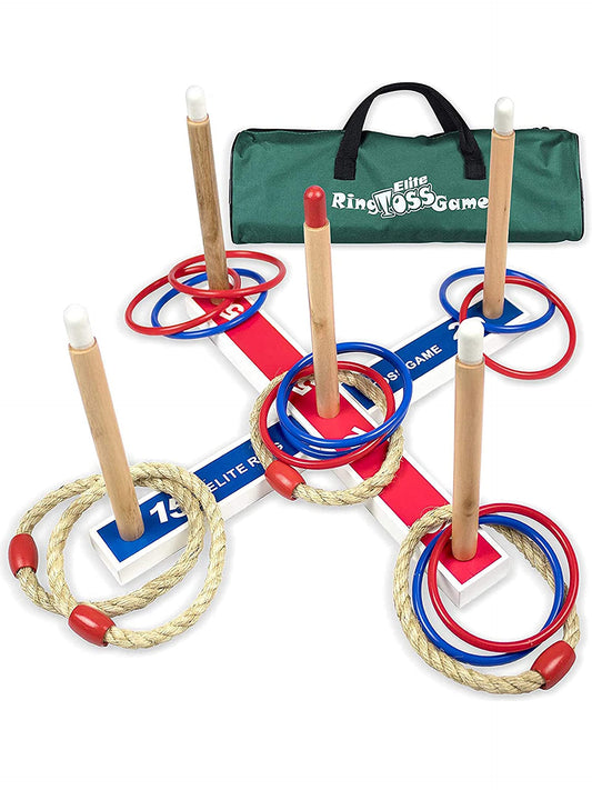 Elite Sportz Ring Toss Games for Kids - Indoor Holiday Fun or Outdoor Yard Game for Adults & Family